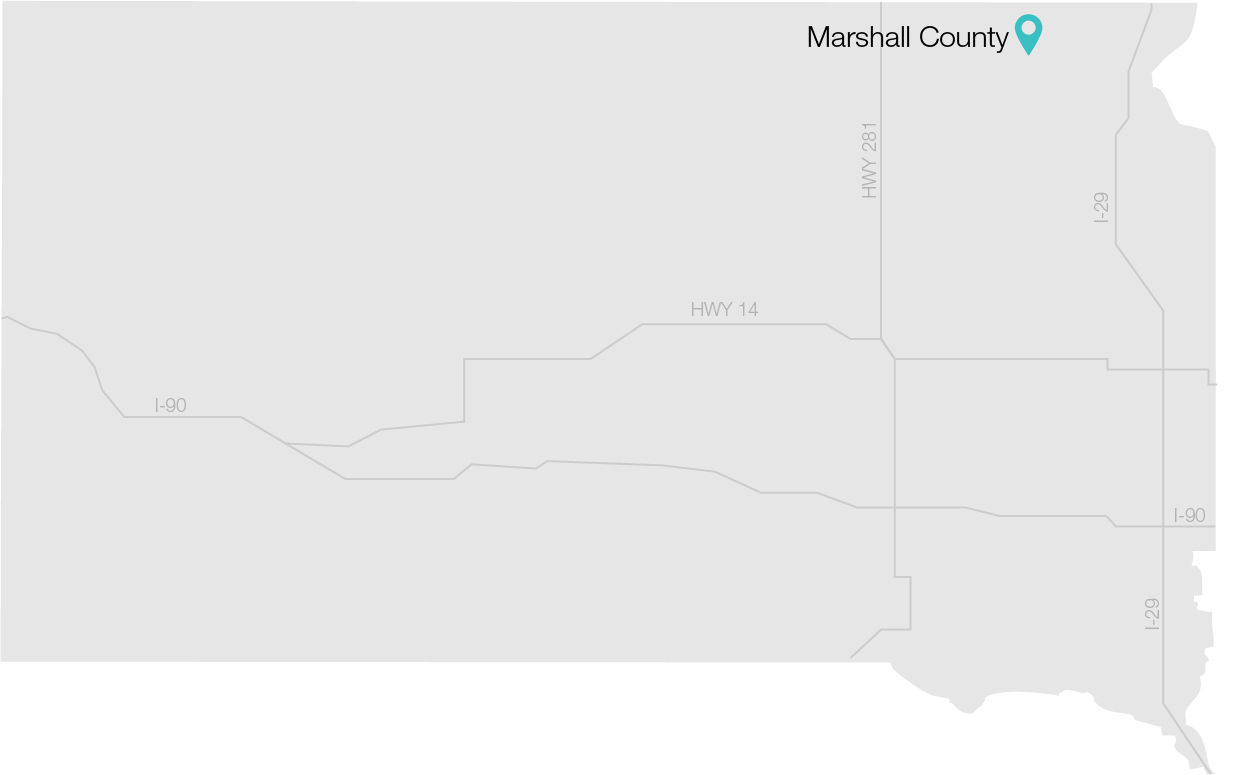 South Dakota map